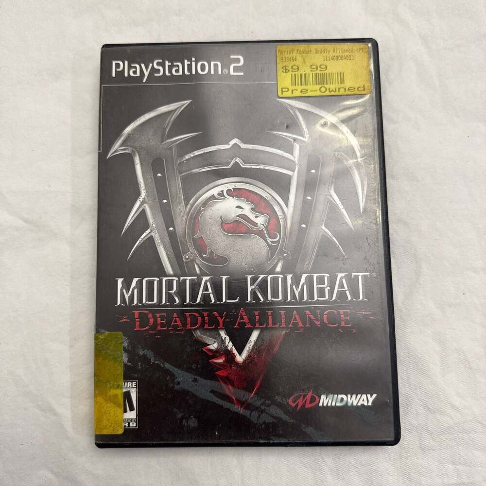 Mortal Kombat: Deadly Alliance (Sony PlayStation 2, 2002) Black Label CIB